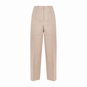 'S Max Mara Straight Leg Cropped Trousers