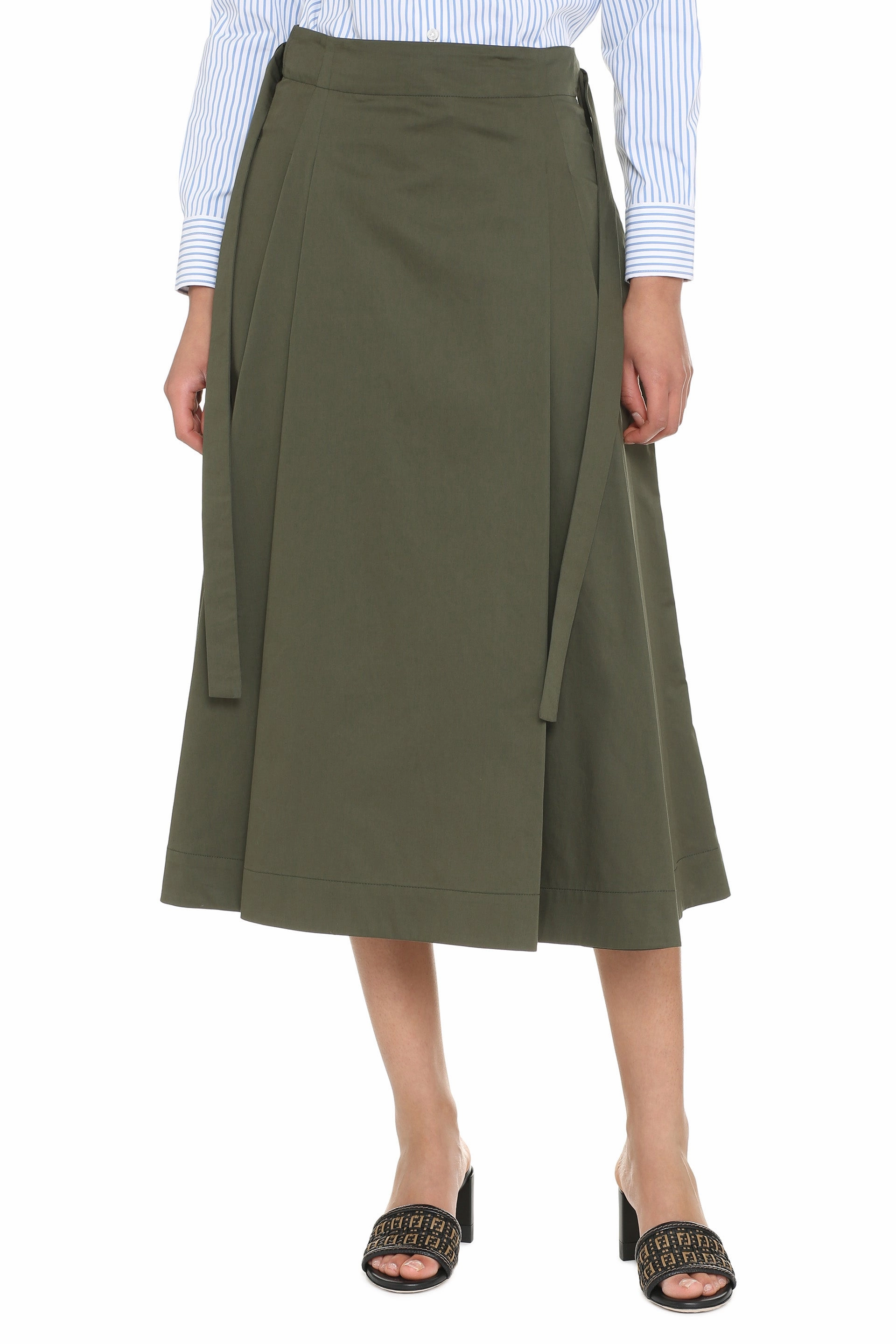 'S Max Mara Tegola Pleated Midi Skirt