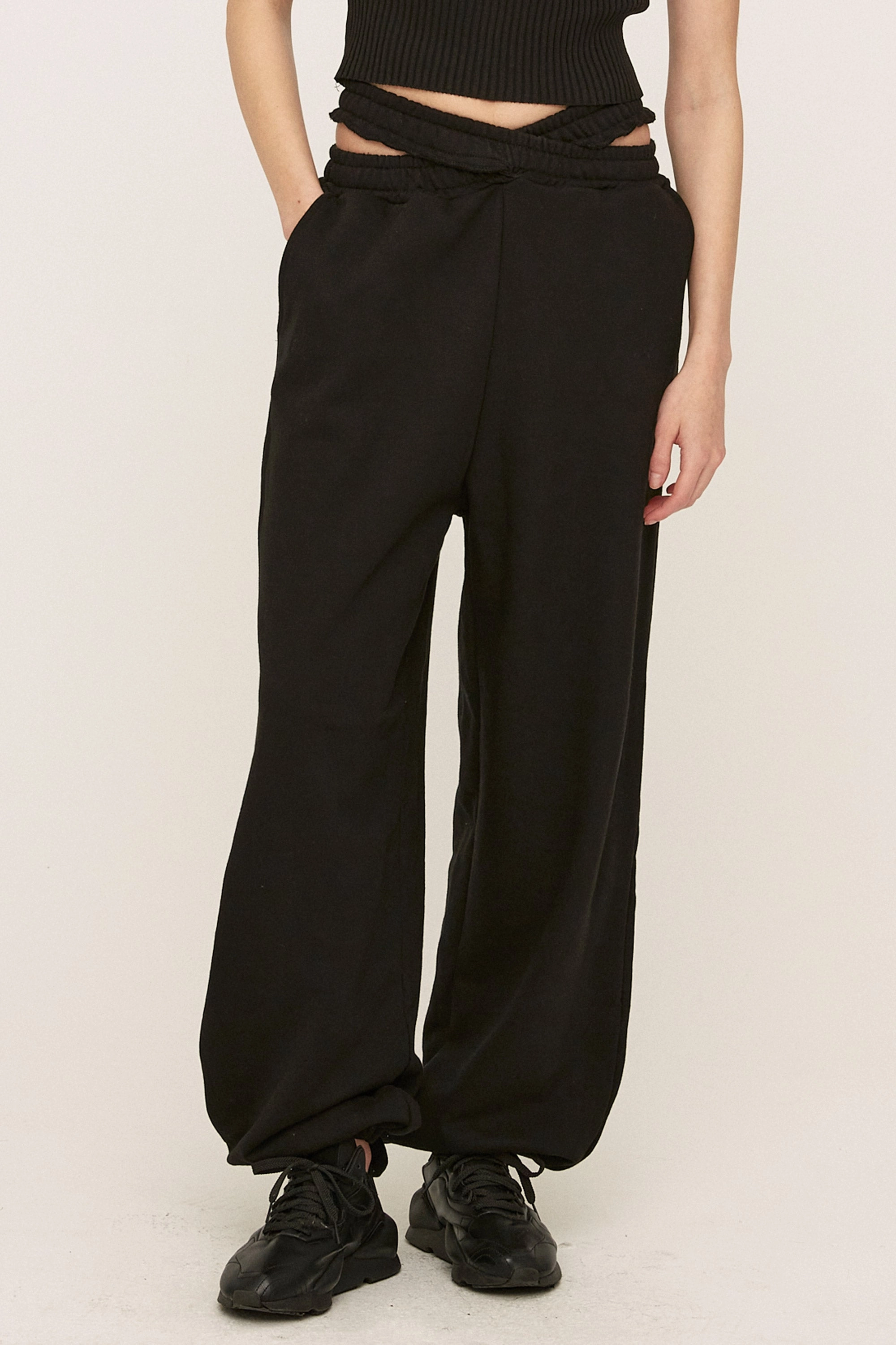 Adrina Cutout Jogger Pants