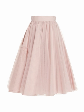 Alexander McQueen Tulle Midi Skirt