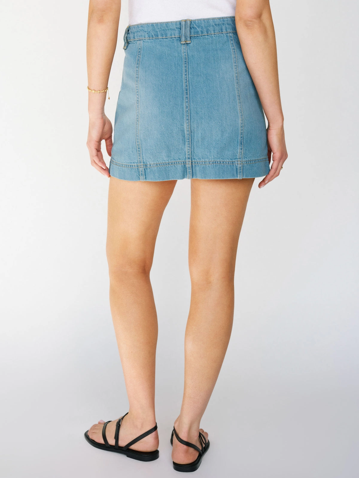 All Buttoned Up Denim Skirt Dream Team