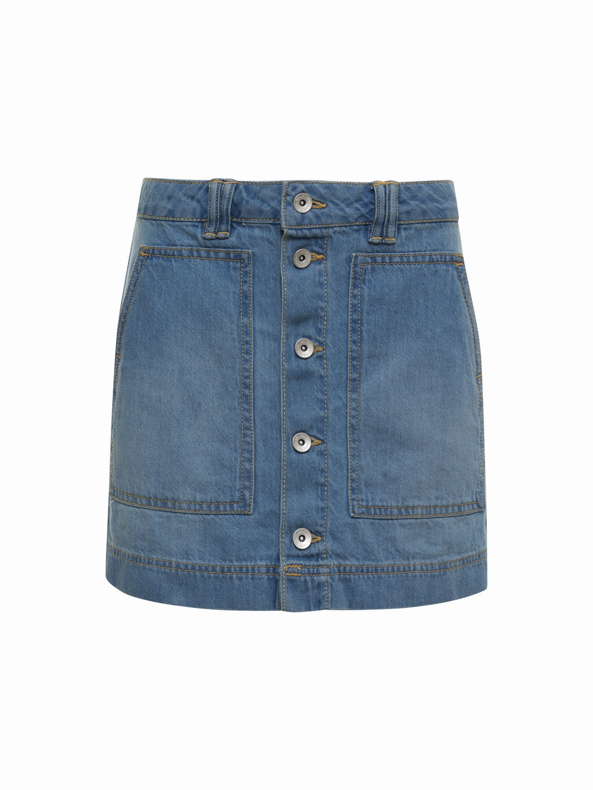 All Buttoned Up Denim Skirt Dream Team