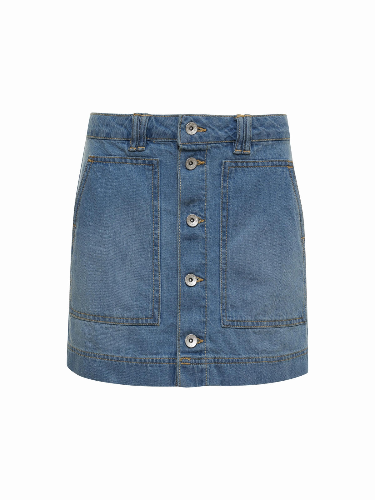 All Buttoned Up Denim Skirt Dream Team