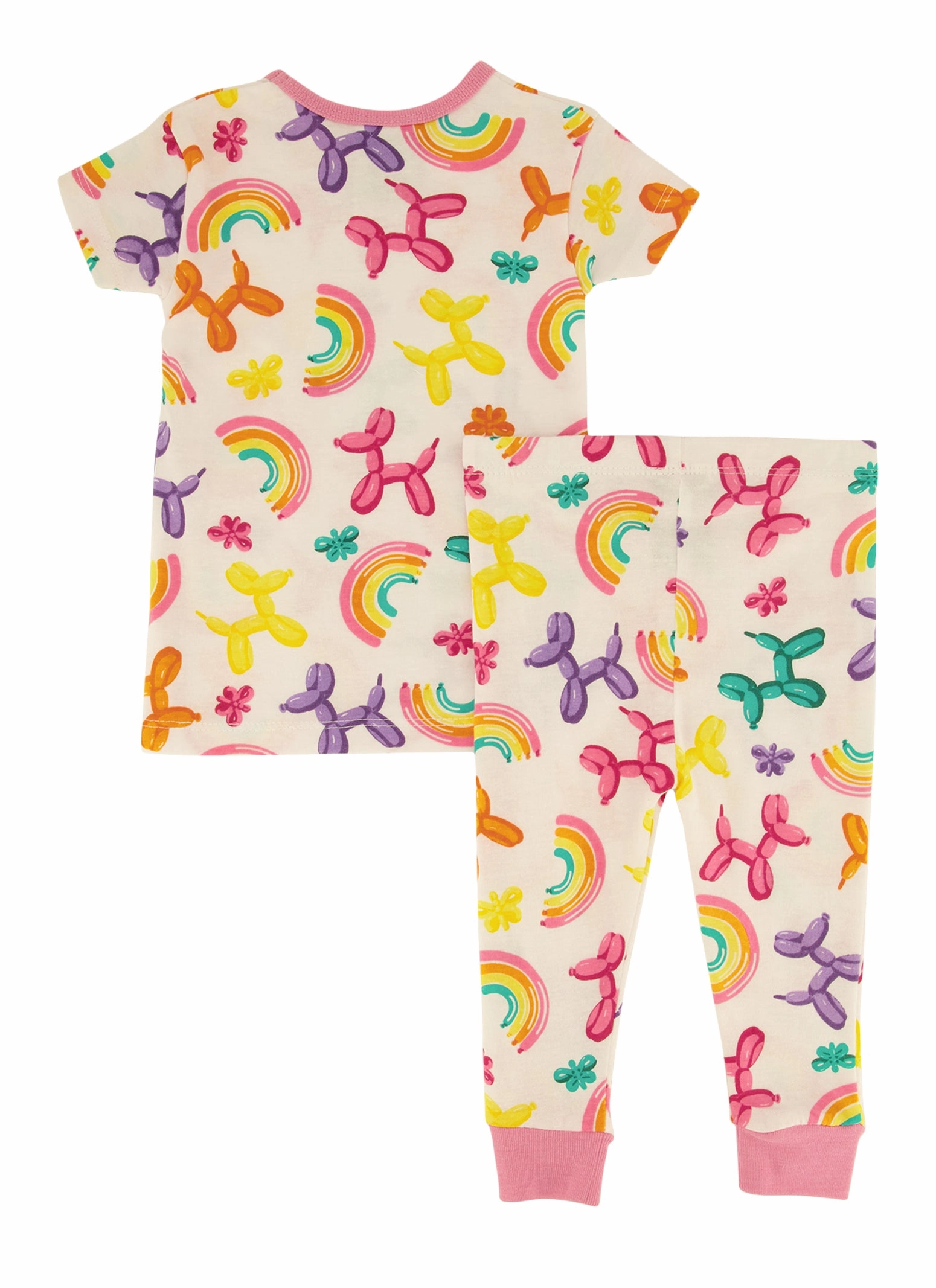 Baby Girls 12-24M Graphic Print Pajama Top and Pants