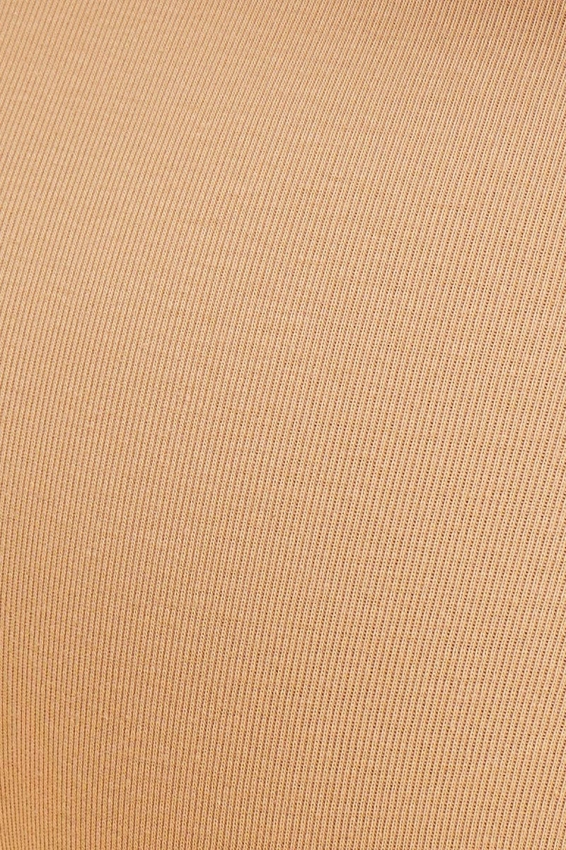 Beige Bikini Brief Cotton Stretch