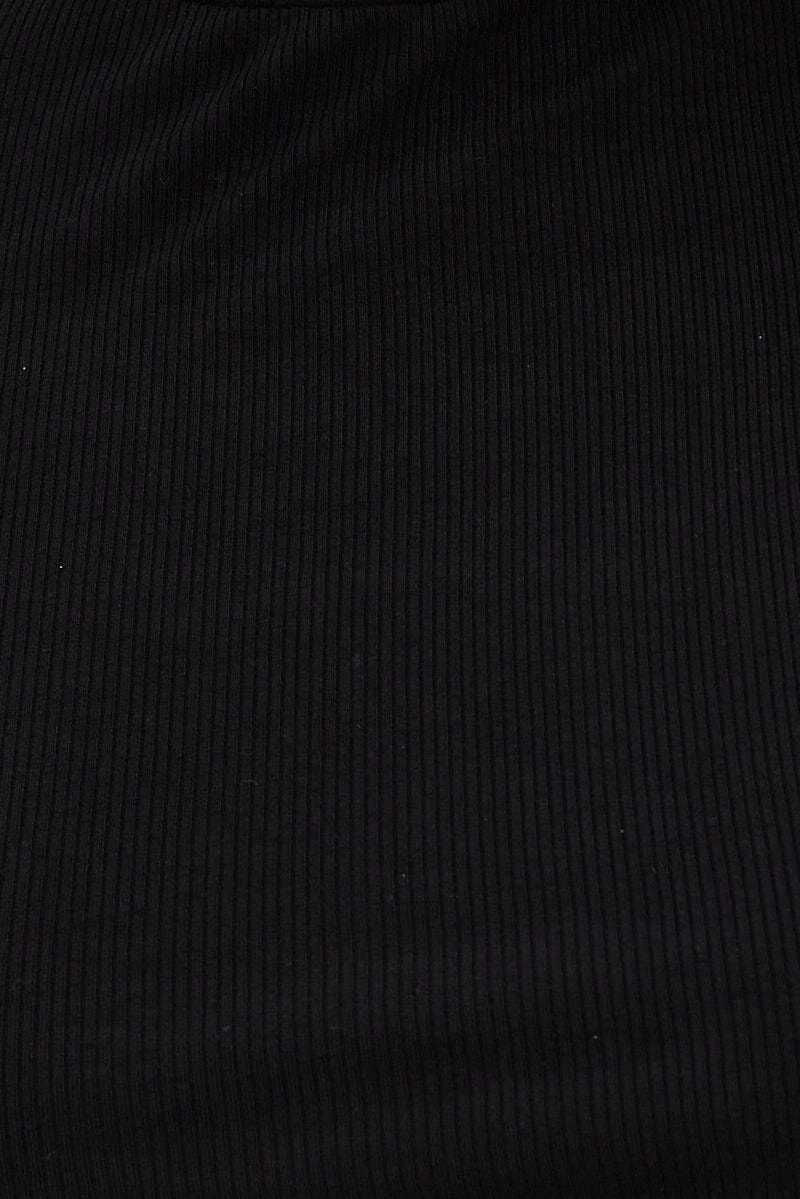 Black Cutout Tank Top