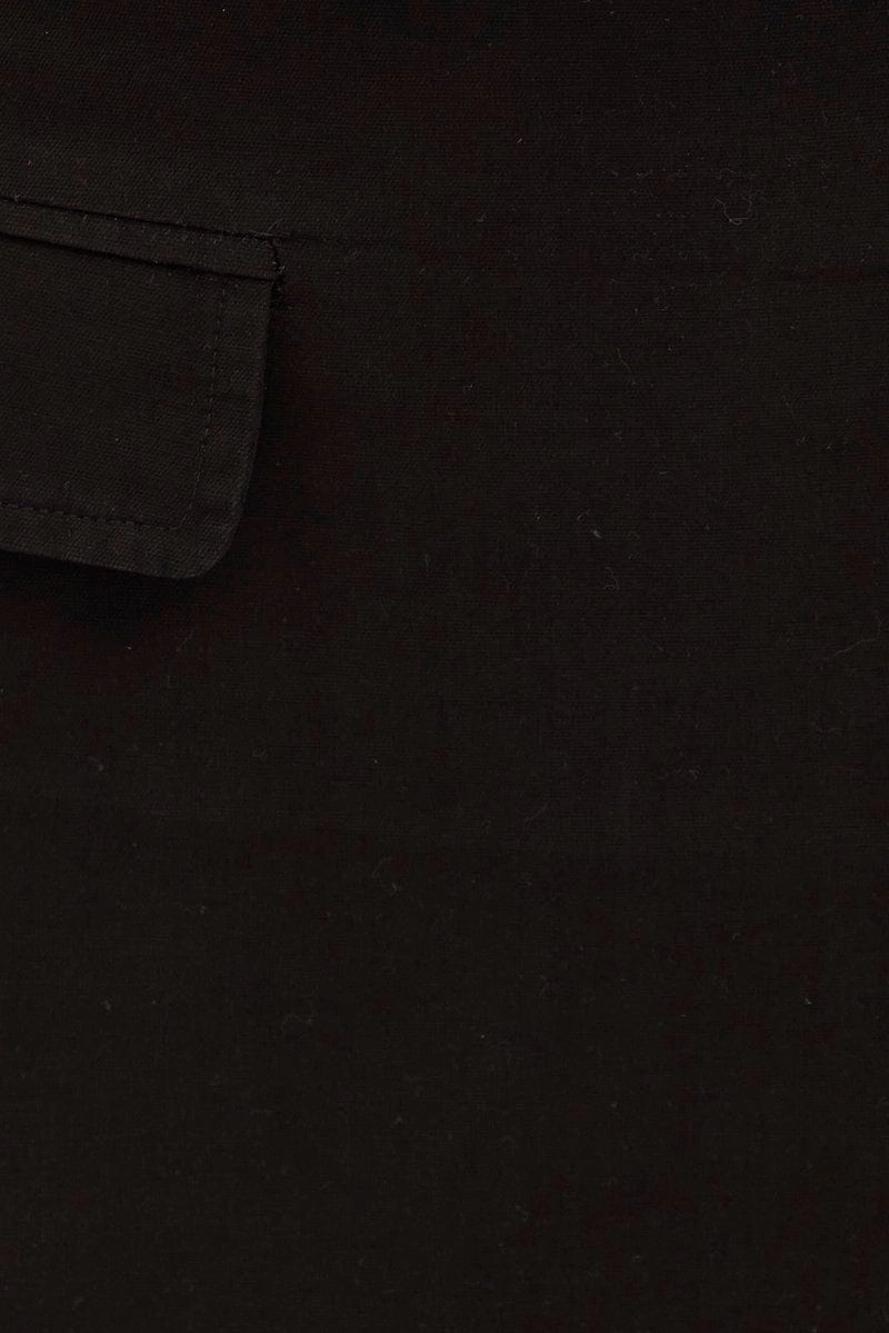 Black Low Rise Skirt Mini