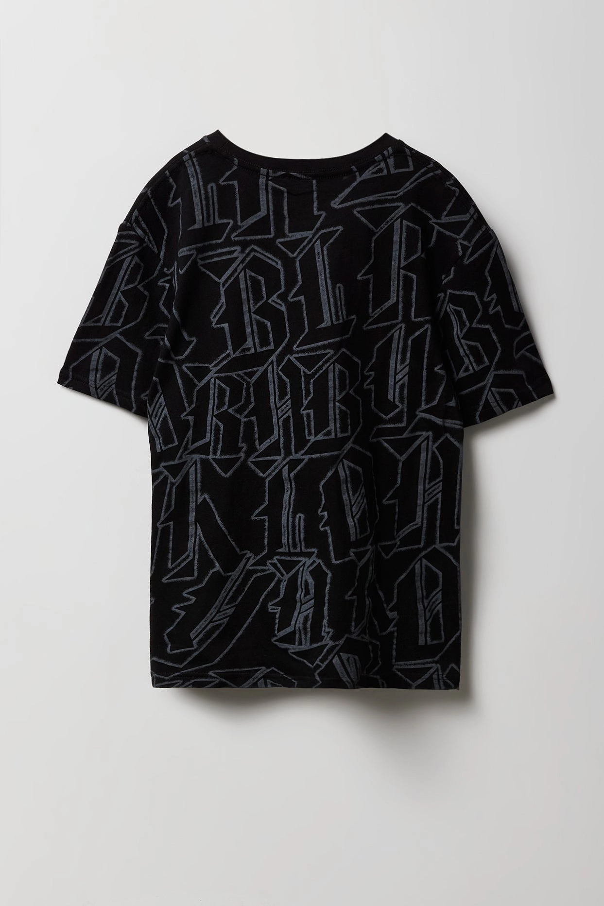 Boys Block Letter Printed T-Shirt