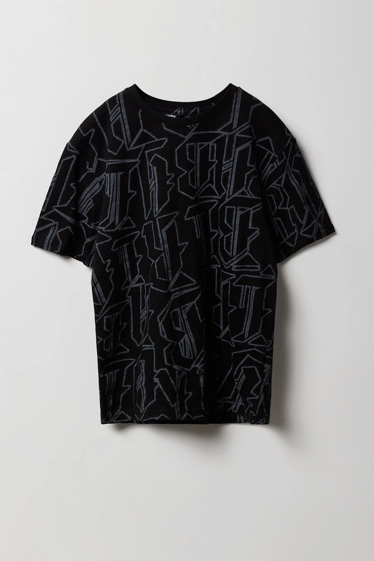 Boys Block Letter Printed T-Shirt