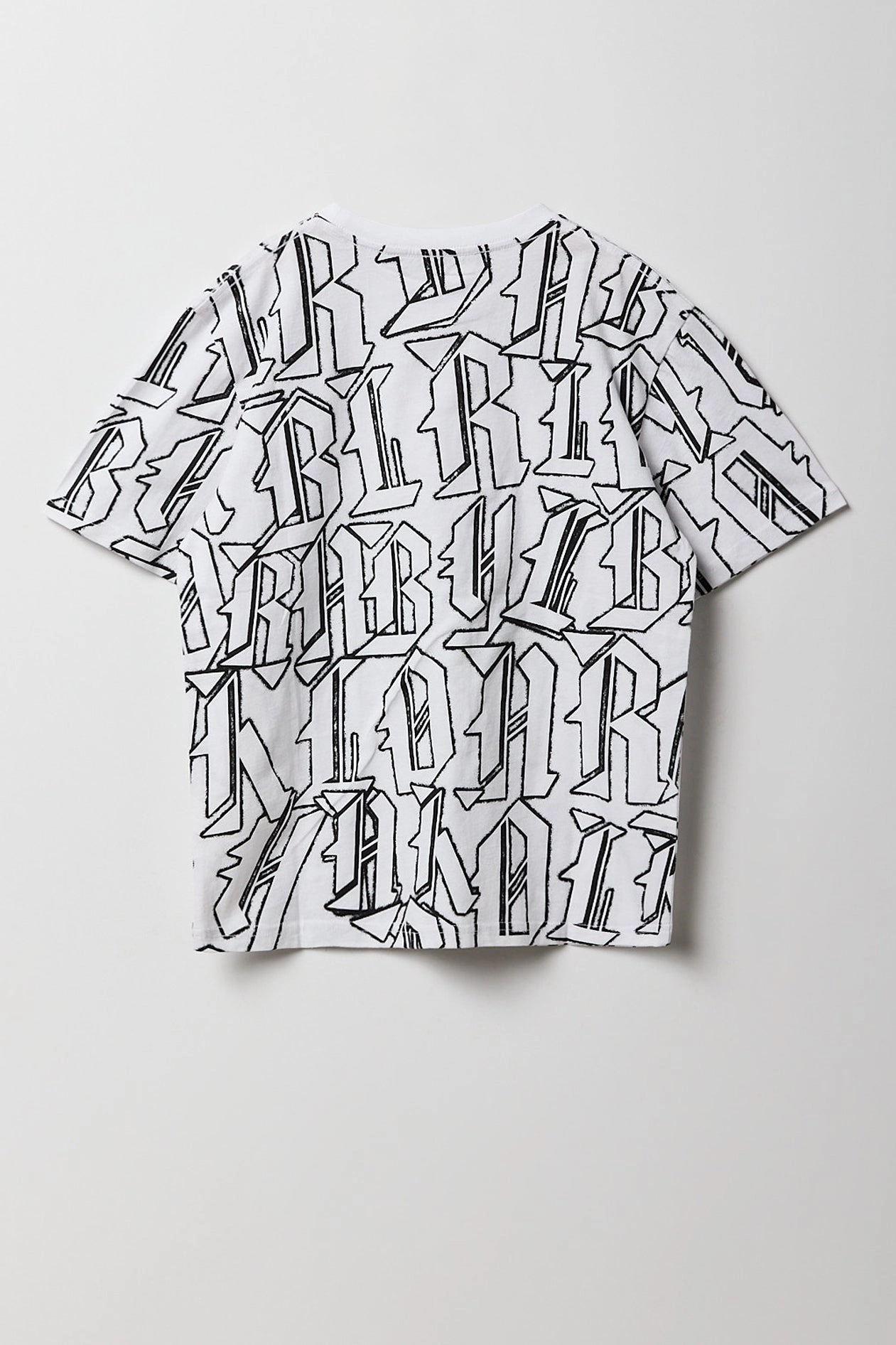 Boys Block Letter Printed T-Shirt