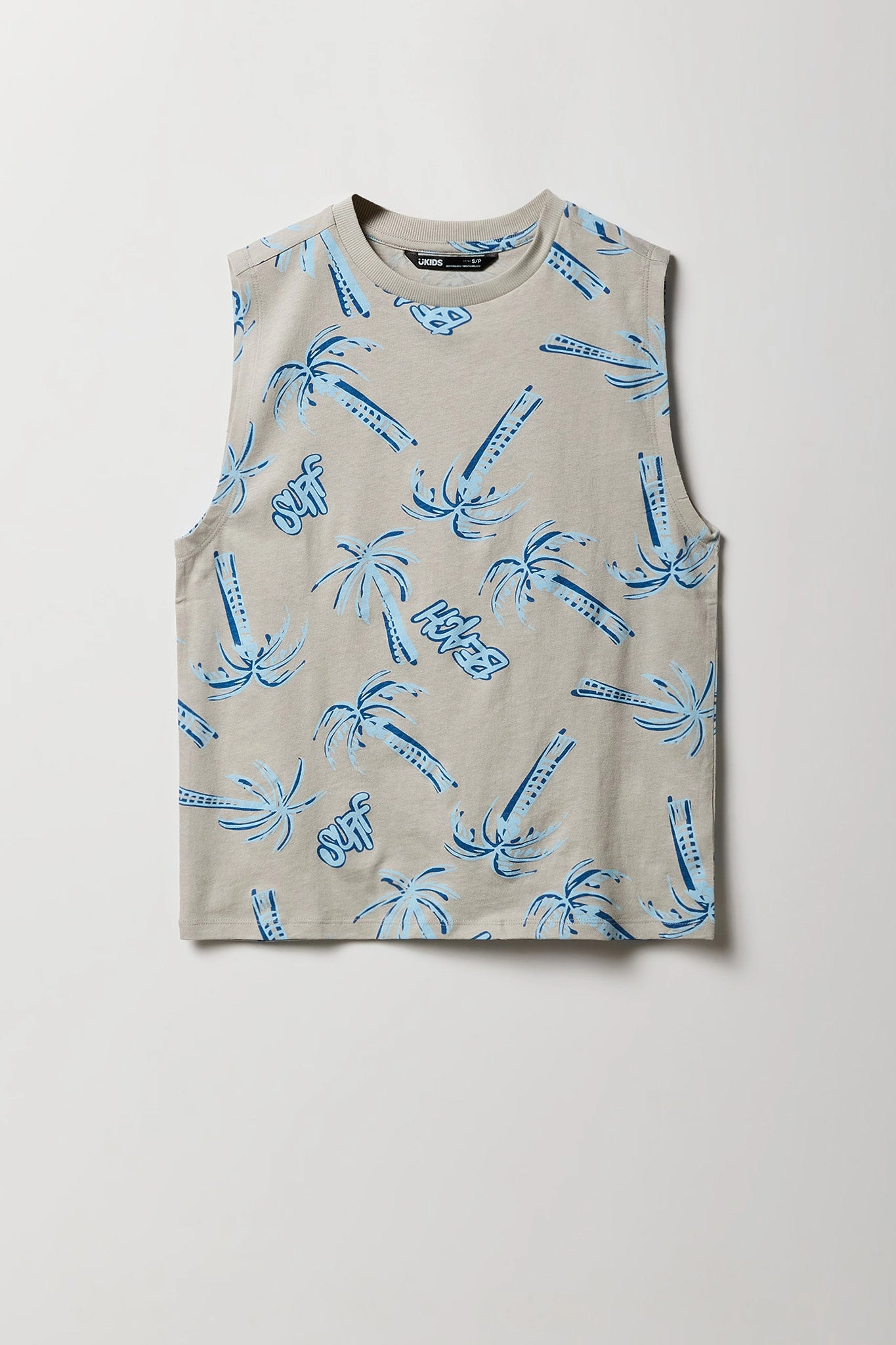 Boys Palm Tree Printed Tank