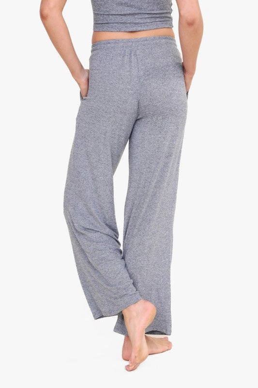 Brushed Wide Leg Lounge Pants | Mono B - Final Sale