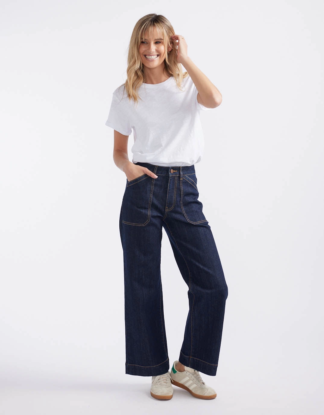 Catalina Wide Leg Jeans - Indigo