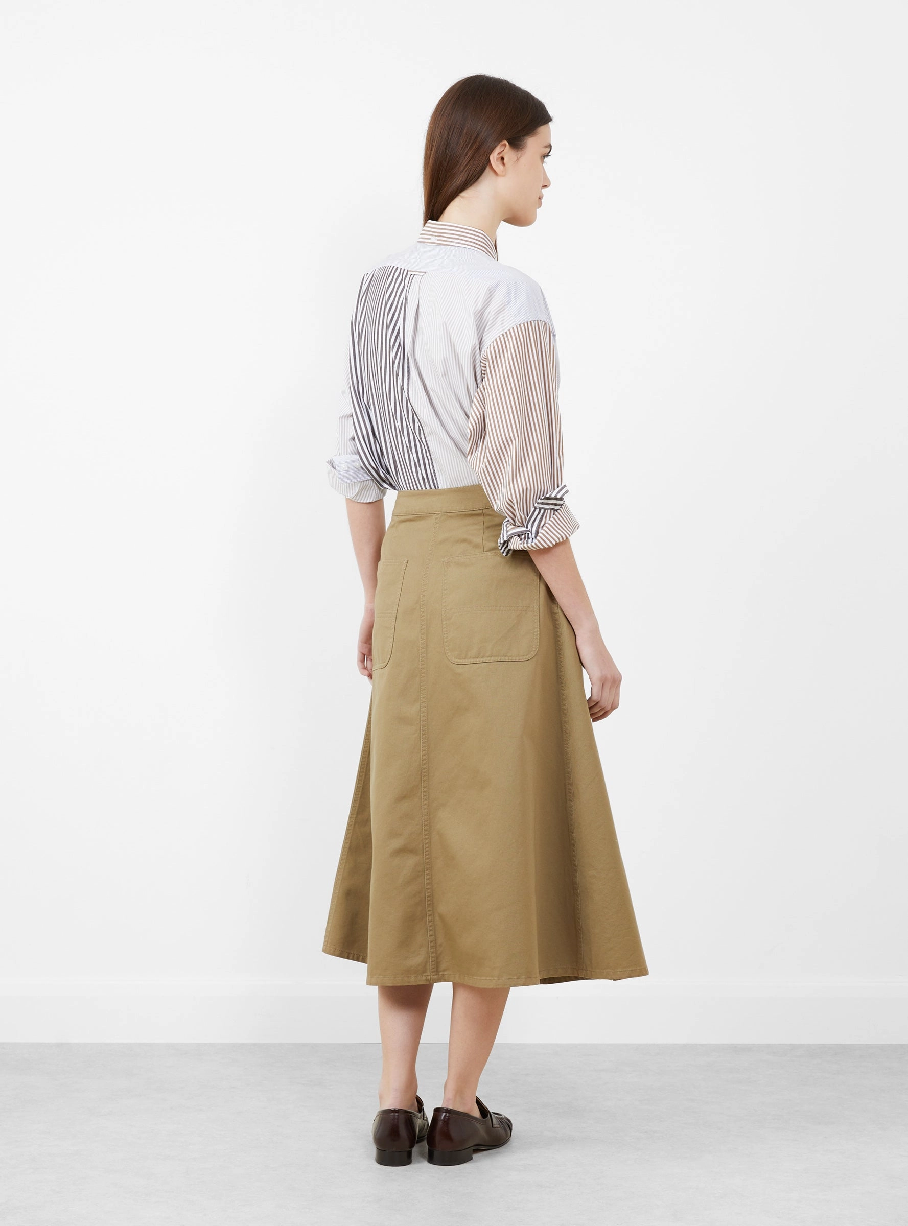 Chino Wrap Skirt Beige