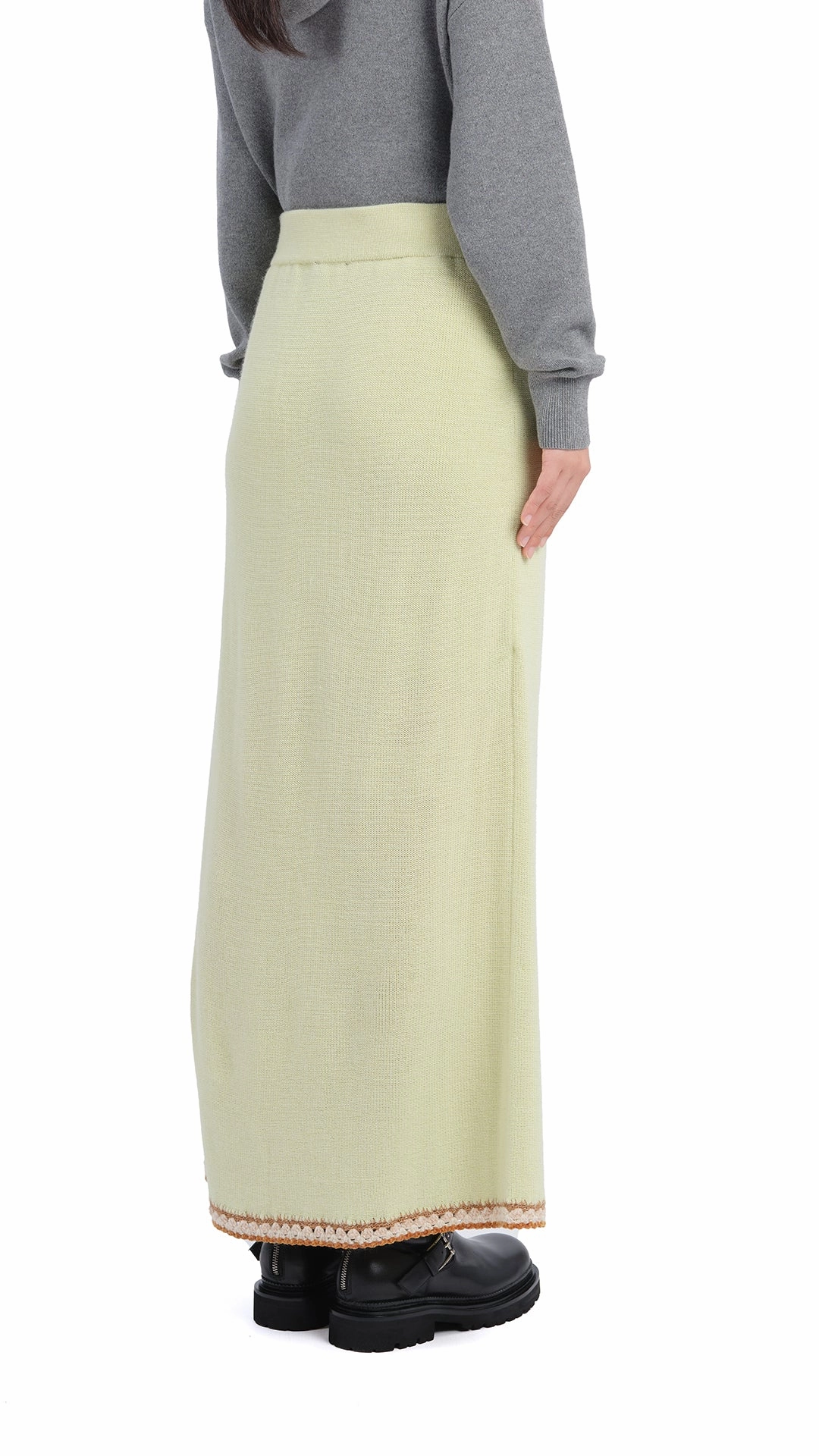 Crochet Trims Pencil Skirt