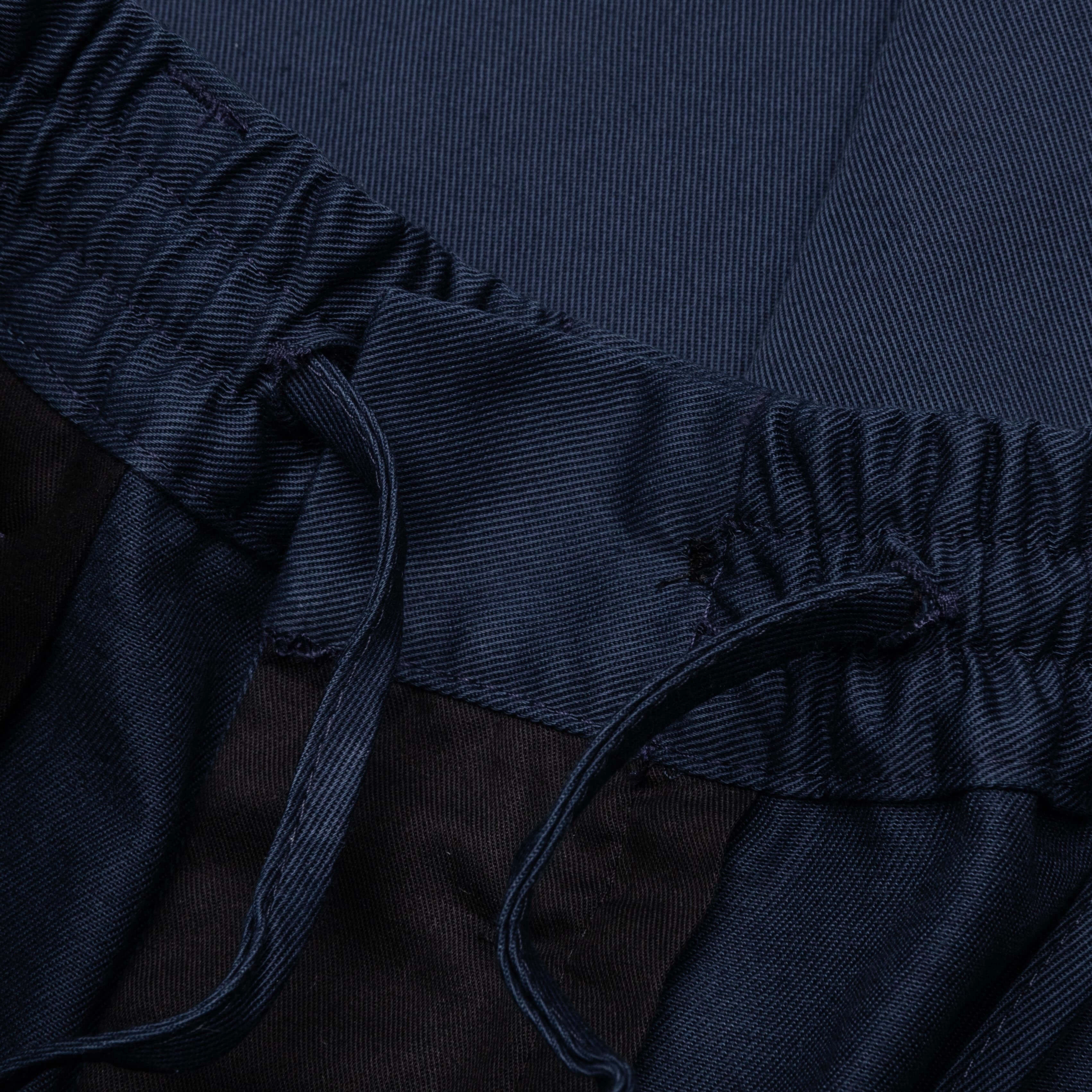 Cropped Drawstring Trousers - Ink