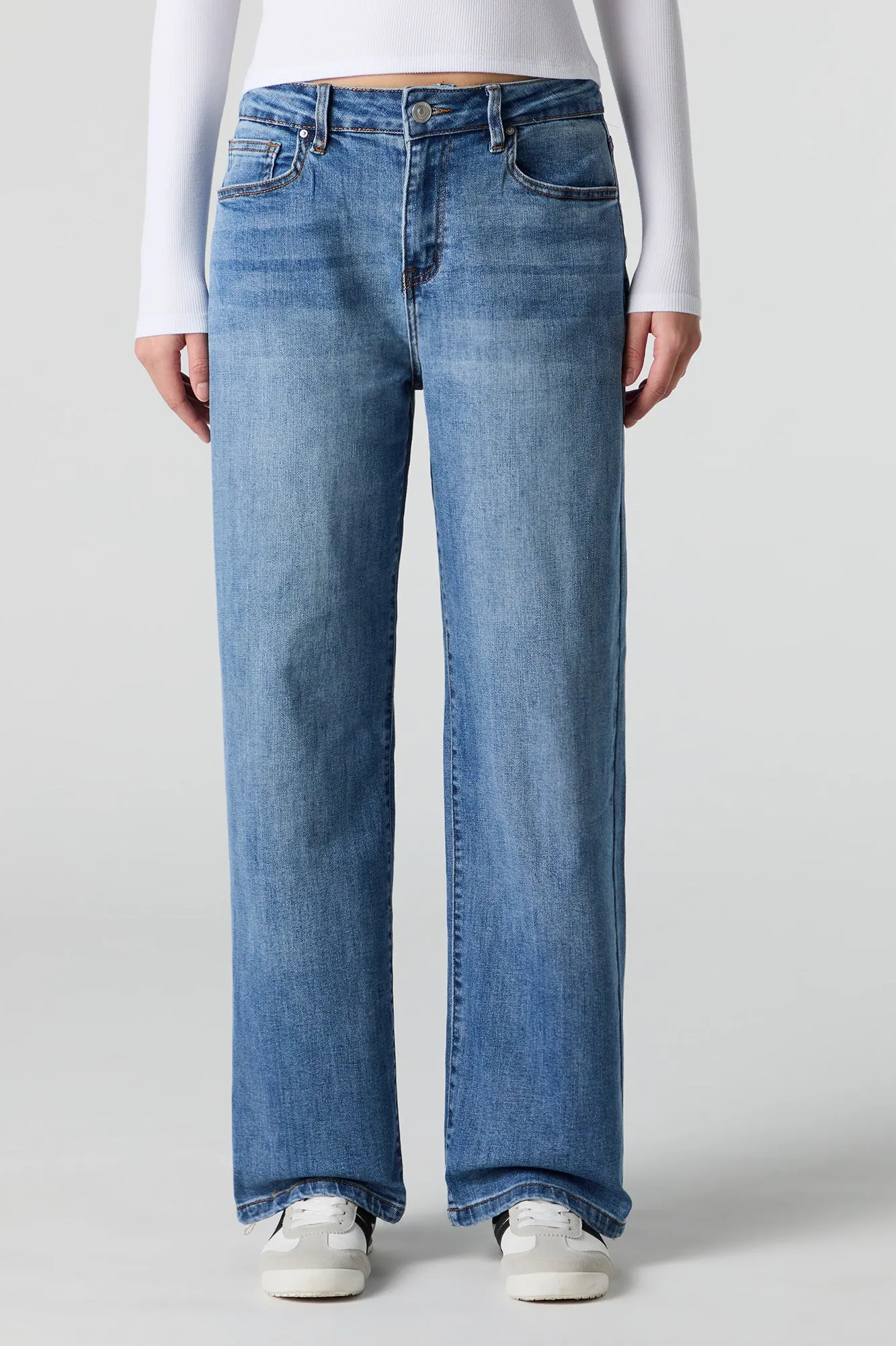 Dark Wash Straight Leg Jean