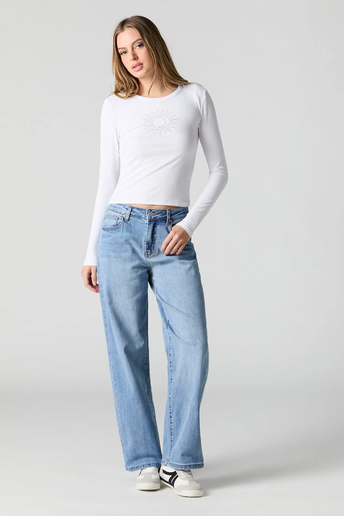 Dark Wash Straight Leg Jean
