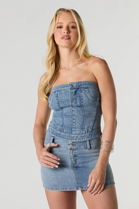 Denim Mini Skirt