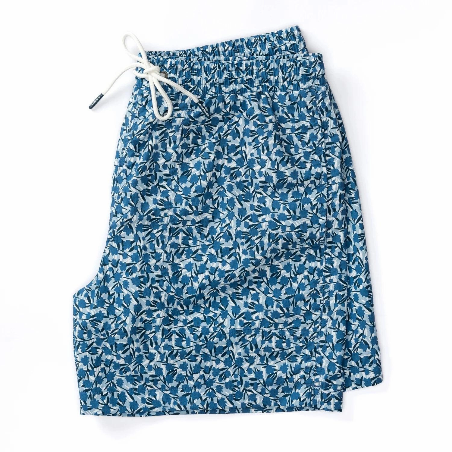 Duck Head 6" Sailport Printed Swim Short - Shadow Blue