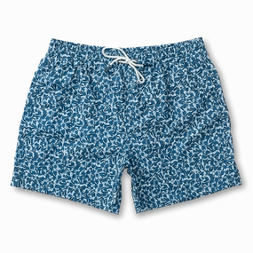 Duck Head 6" Sailport Printed Swim Short - Shadow Blue