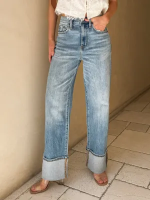 Eastside Loose Cuffed Denim Jeans