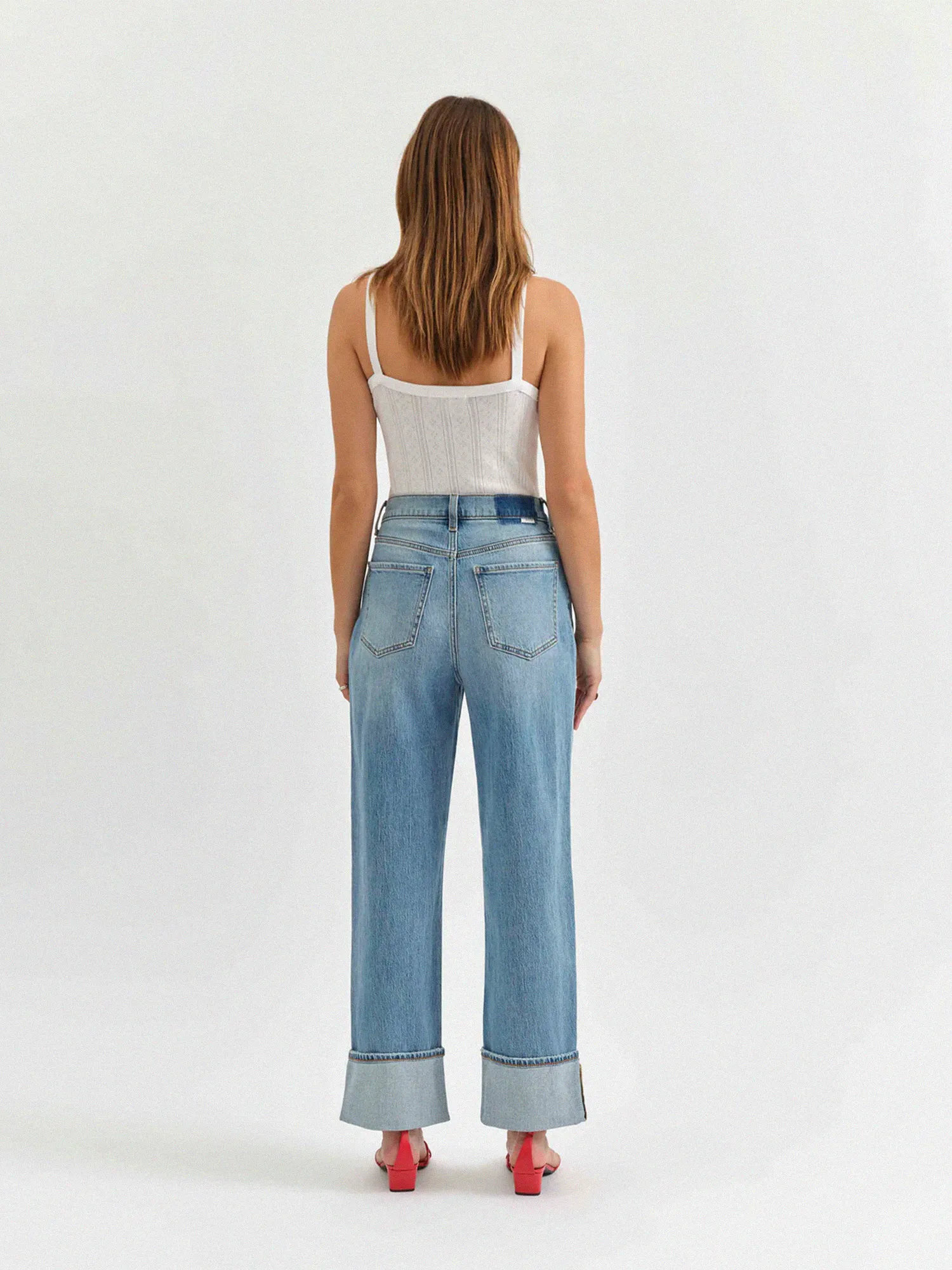 Eastside Loose Cuffed Denim Jeans