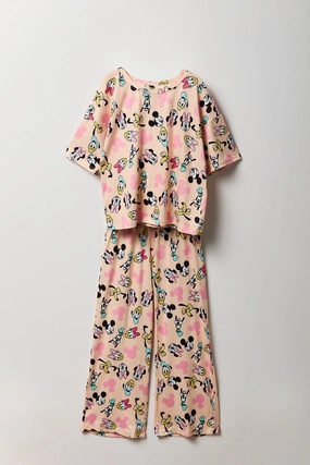 Ensemble avec t-shirt à imprimé Mickey & Friends et pantalon pour fille