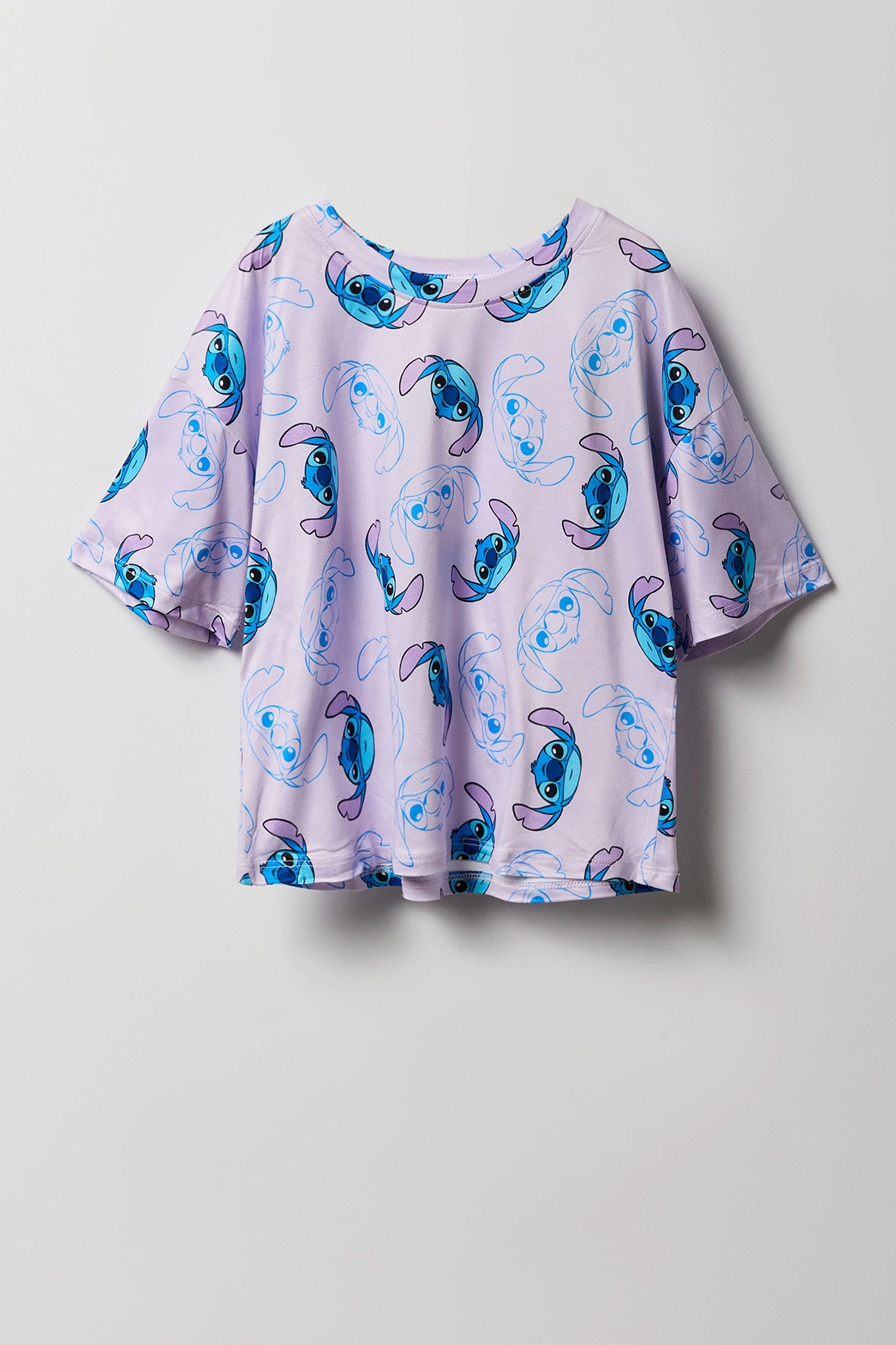 Ensemble avec t-shirt à imprimé Stitch et pantalon pour fille