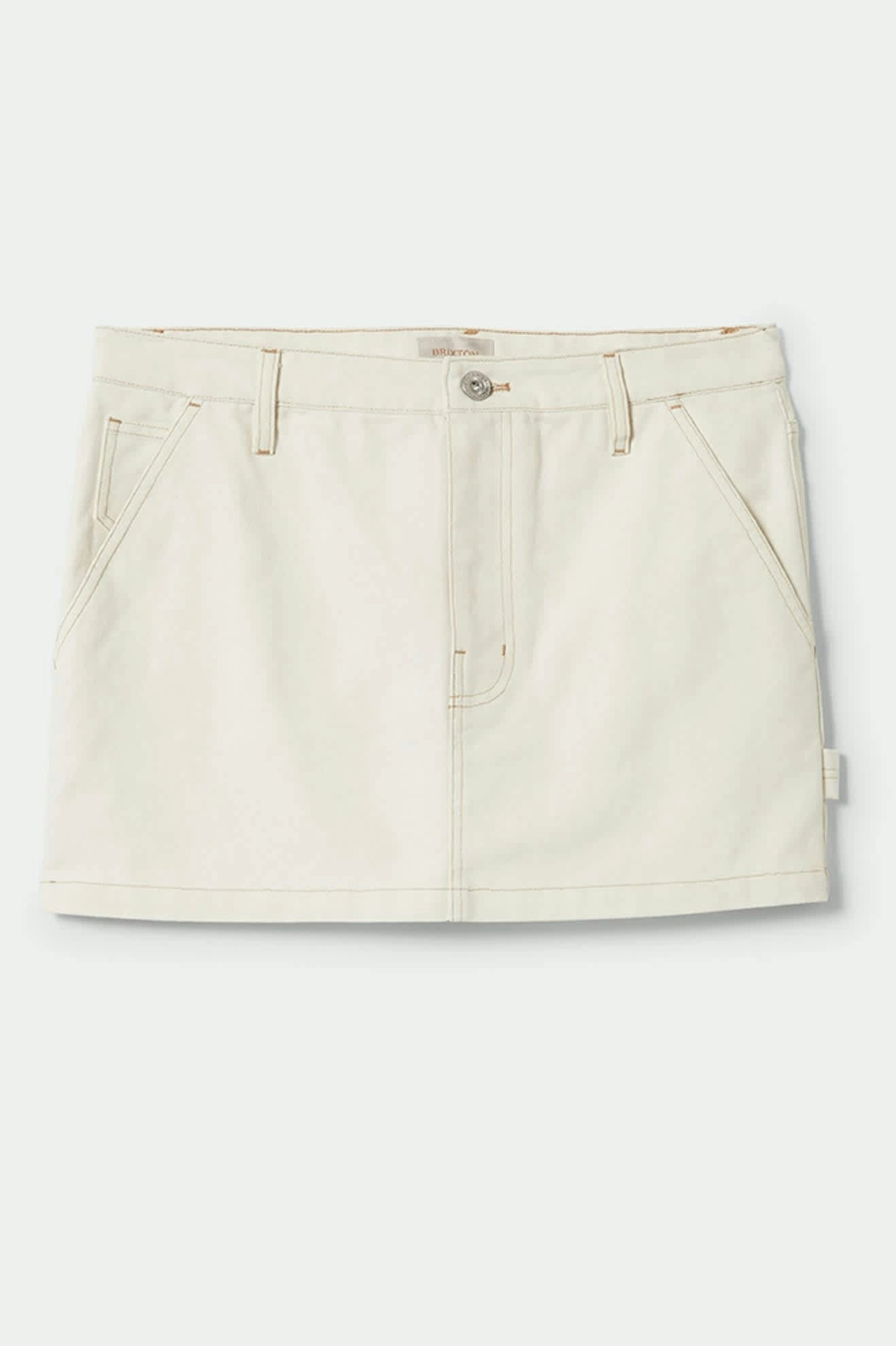 Essex Painter Mini Skirt - Egret White