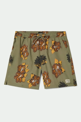 Everyday Stretch Hybrid Short 5.5" - Olive Surplus Floral