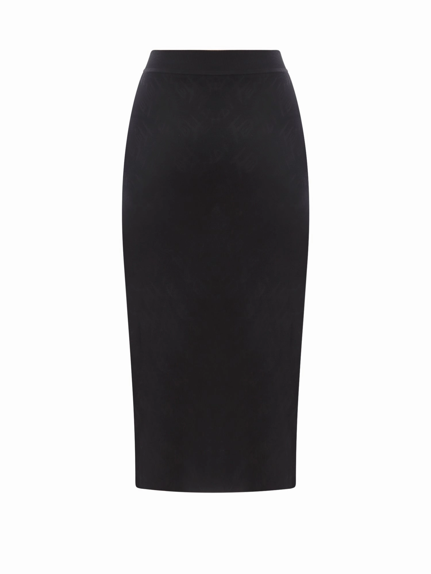 Fendi Logo Jacquard Elastic Waist Skirt