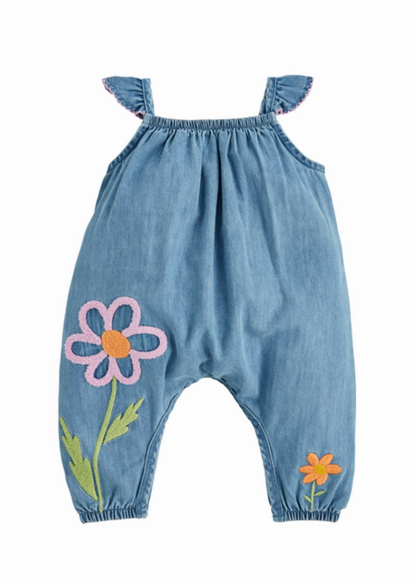 Flower Denim Longall