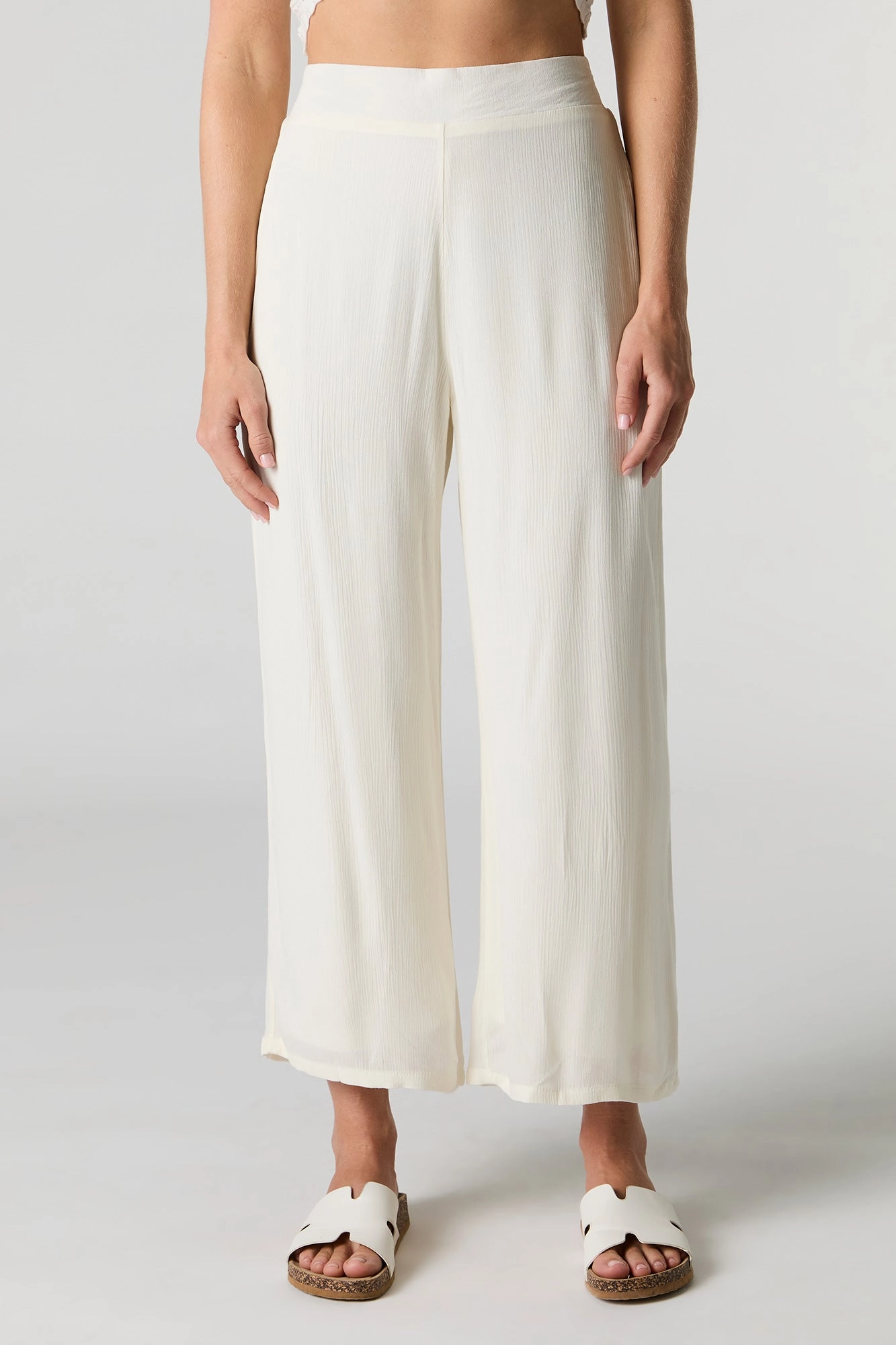 Flowy Wide Leg Cropped Pant