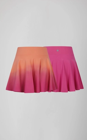 Girls 2 PK Dip Dye Flare Skort