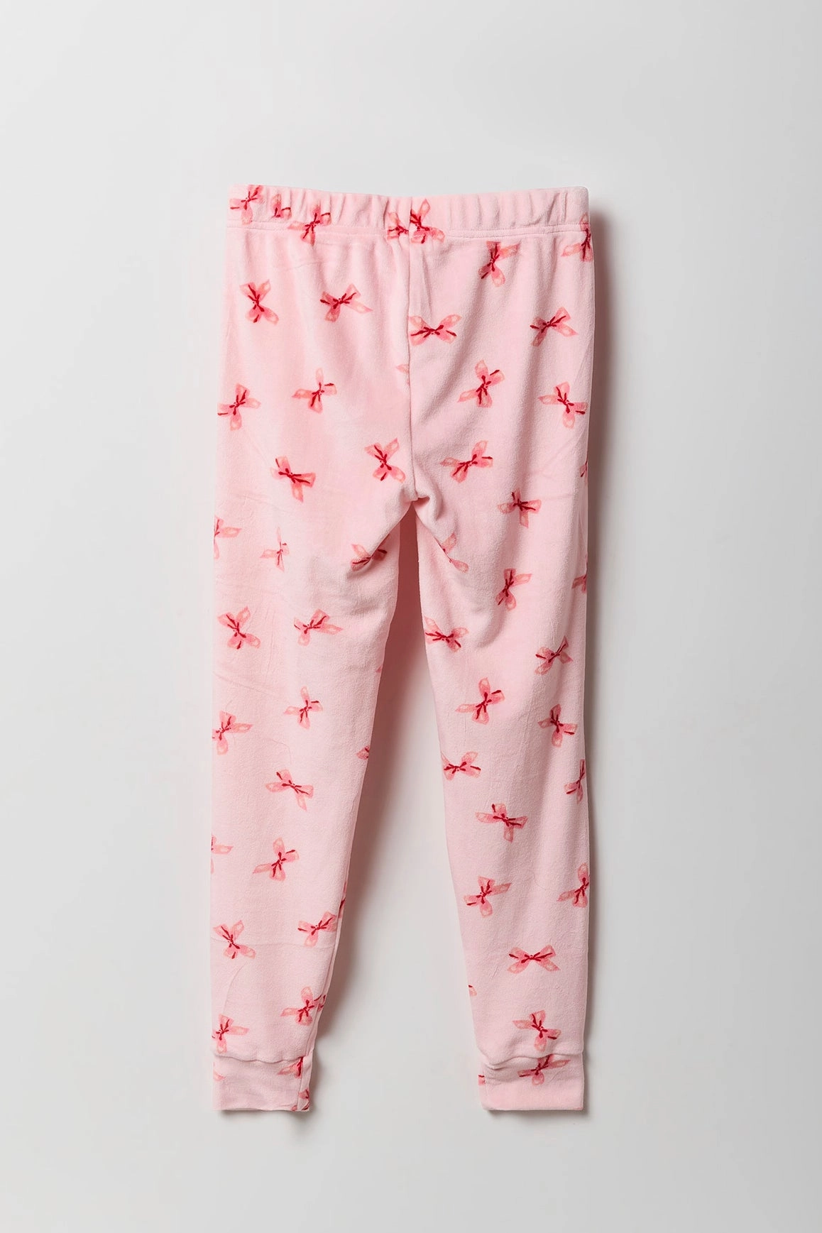 Girls Printed Plush Pajama Pant