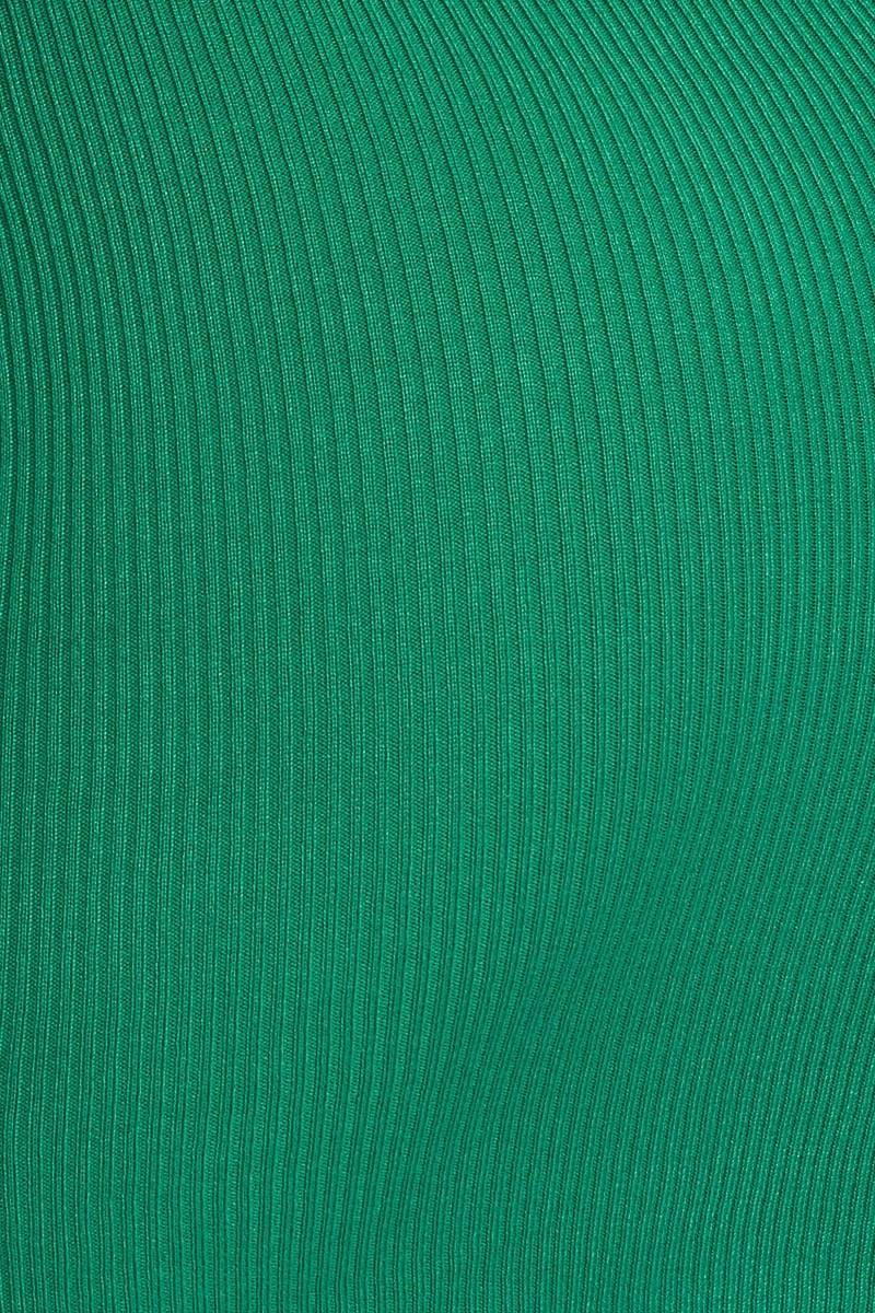 Green Bodycon Dress Mini Halter Neck