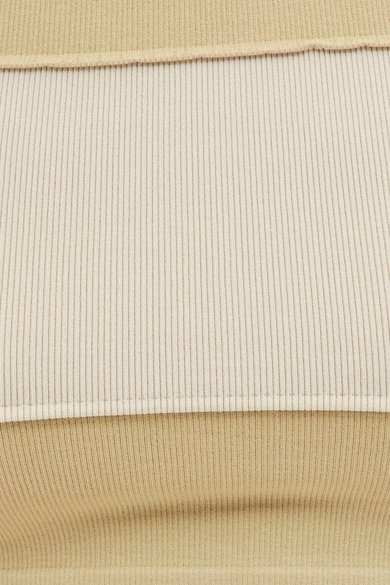 Green Seamless Tank Panel Detail Crop