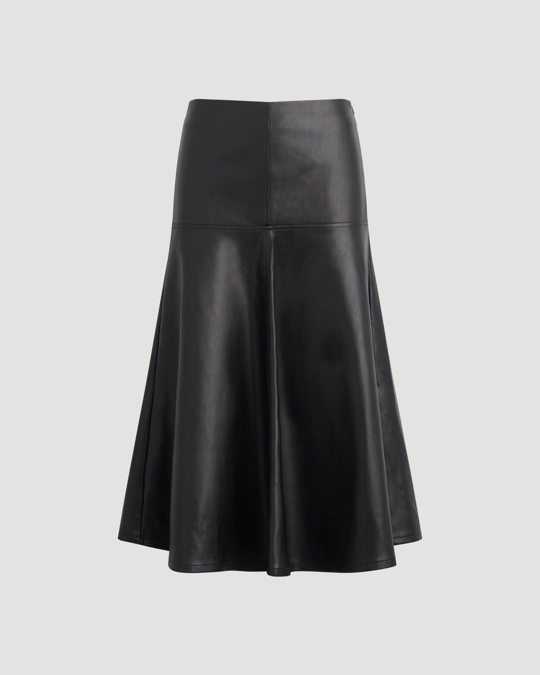 Harley A-Line Vegan Leather Skirt