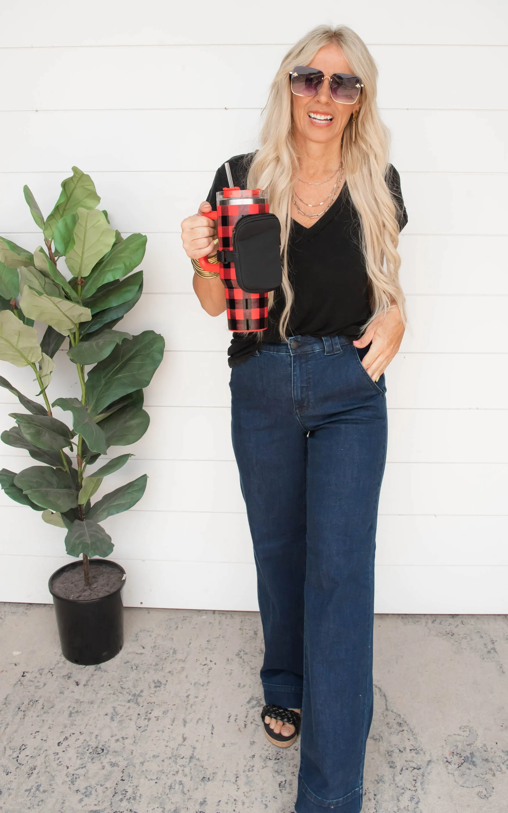 High Waist Clean Wash Trouser Wide Leg Denim Jean | Judy Blue - Final Sale