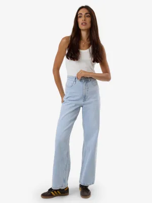 Holly High Rise Stretch Wide Jean - Light Ash Blue