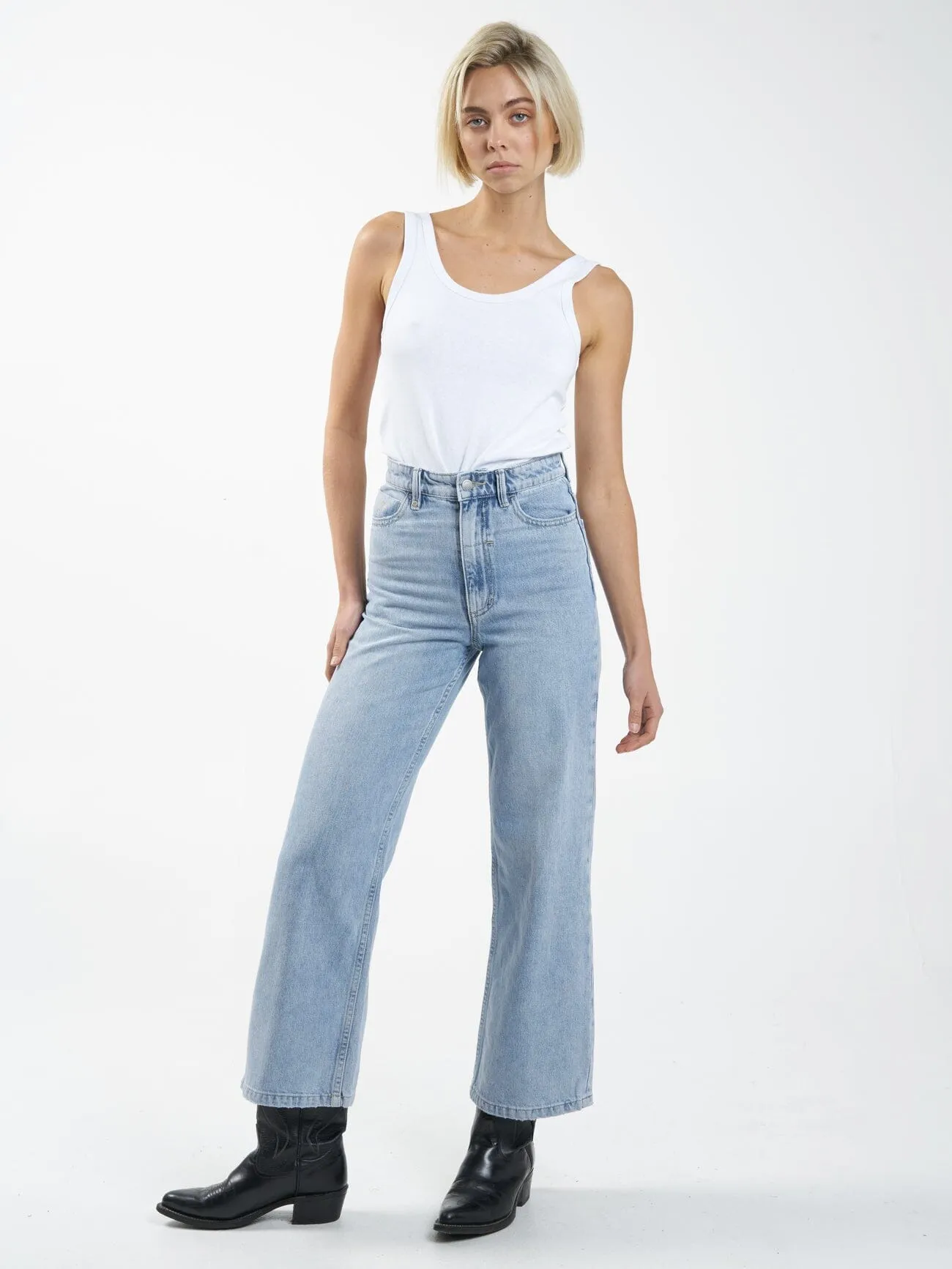 Holly High Rise Wide Jean - Endless Blue