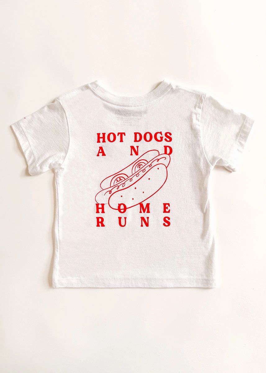 Hot Dogs & Home Runs Toddler Tee