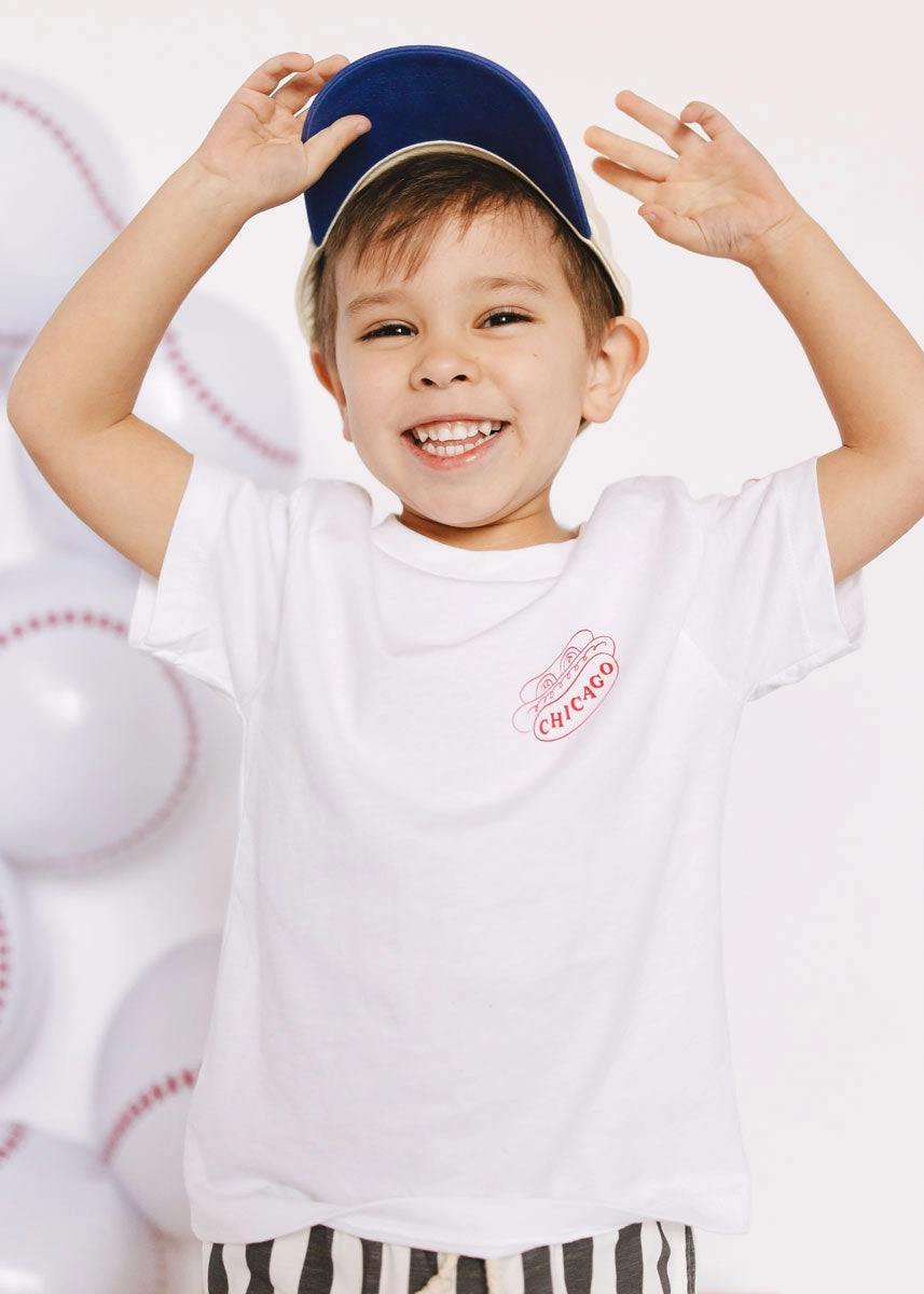 Hot Dogs & Home Runs Toddler Tee