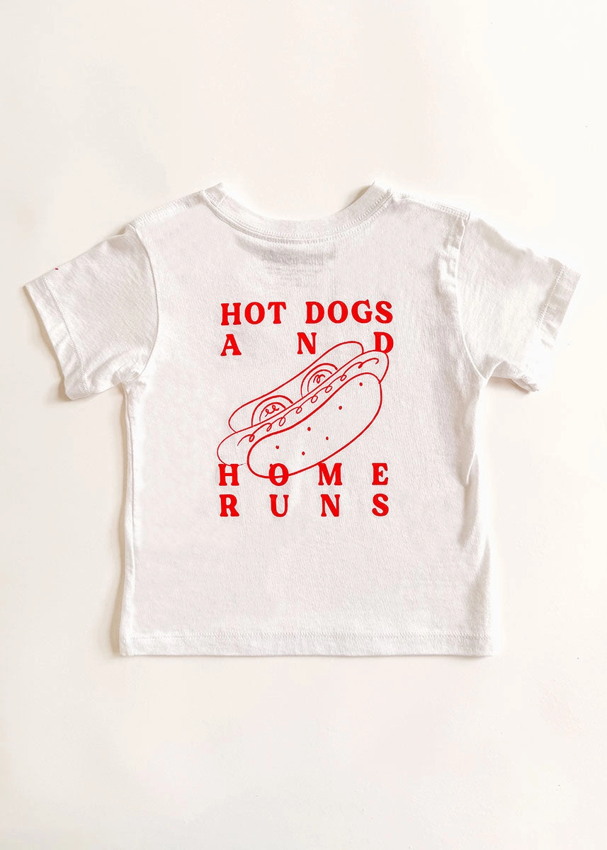Hot Dogs & Home Runs Toddler Tee