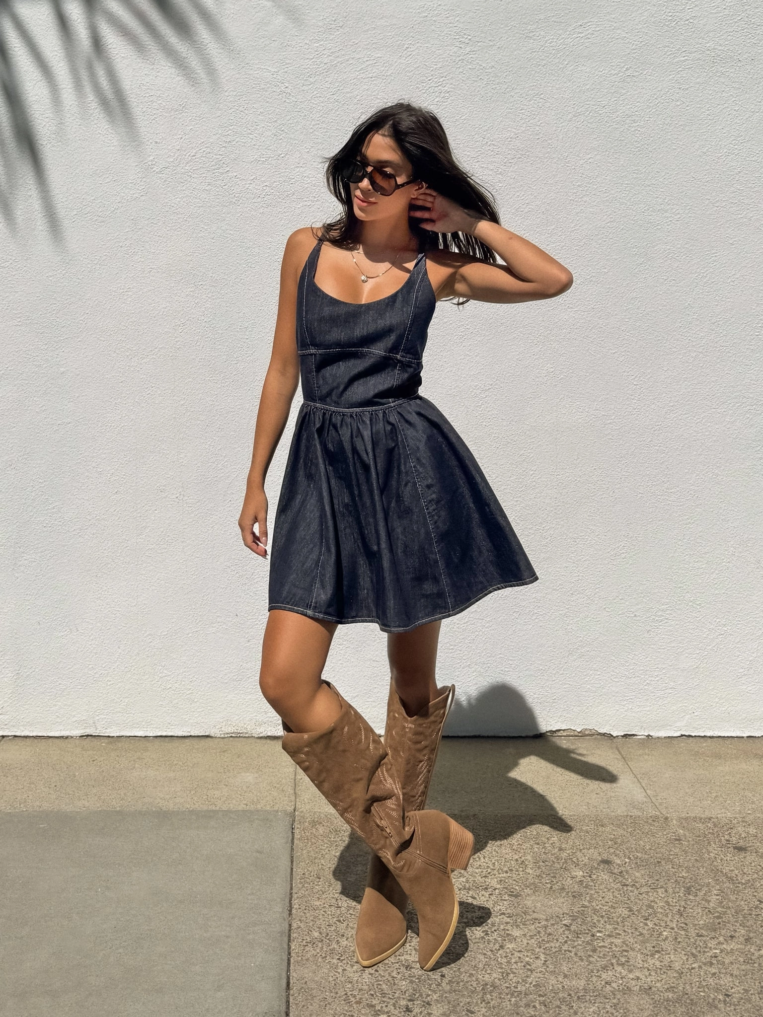 Indigo Denim Mini Dress