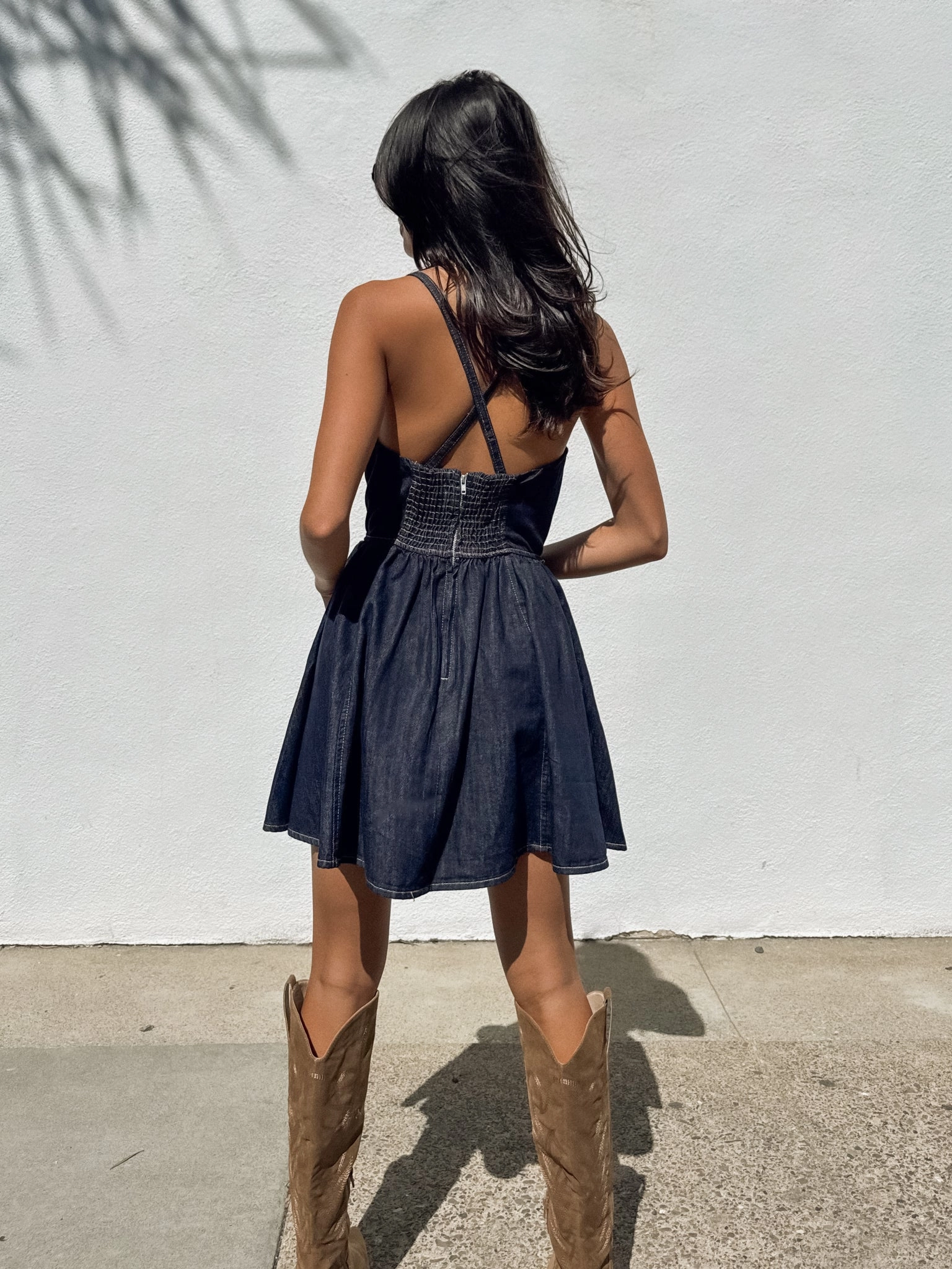 Indigo Denim Mini Dress