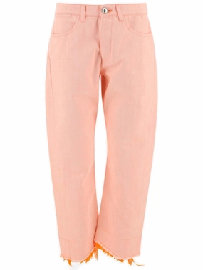 Jil Sander Frayed-Hem Wide-Leg Pants