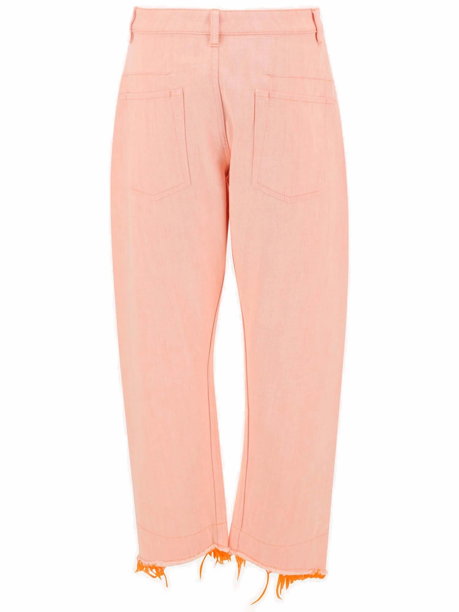 Jil Sander Frayed-Hem Wide-Leg Pants