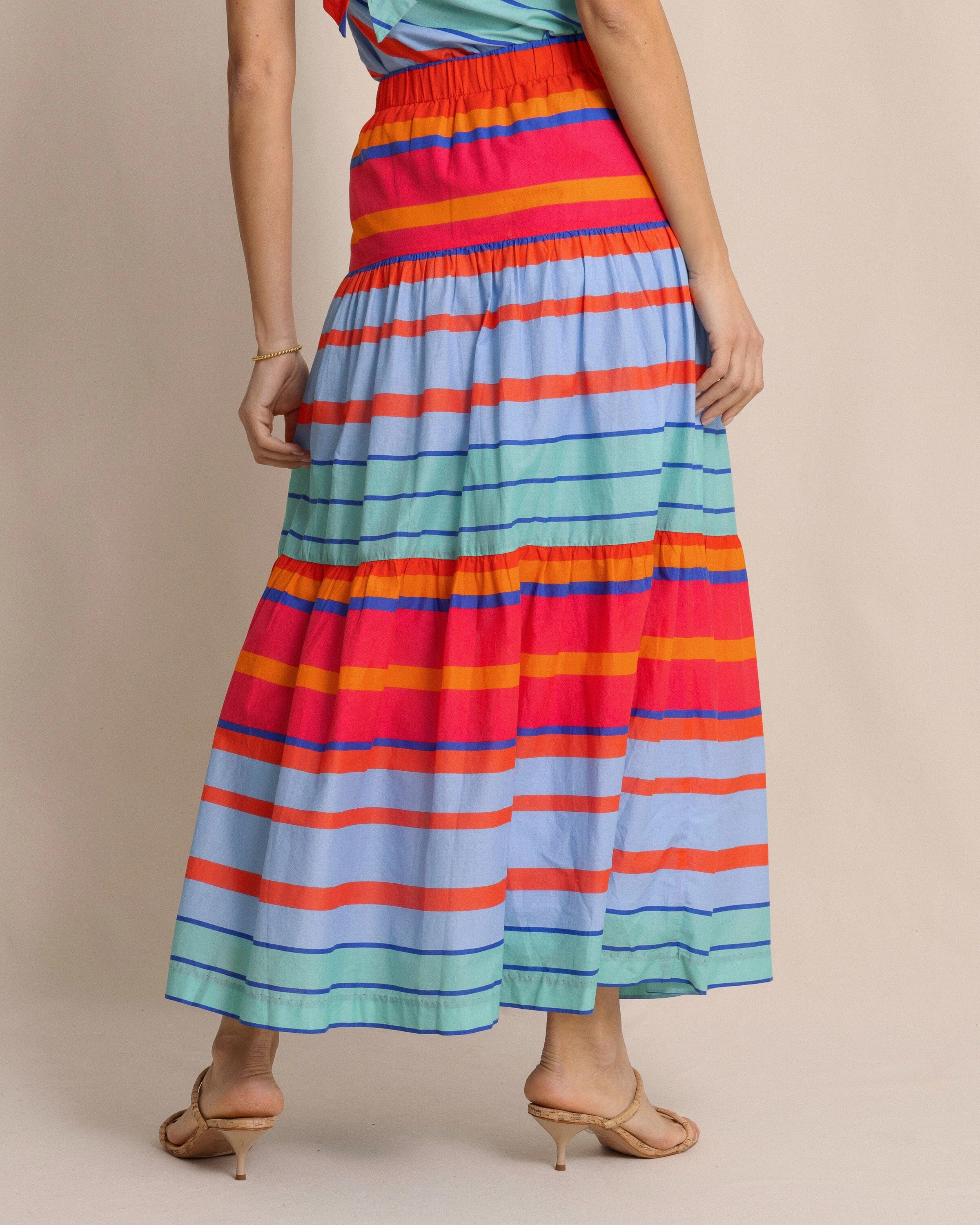 Juliet Calypso Cay Stripe Maxi Skirt